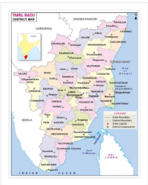 Tamil Nadu map Image