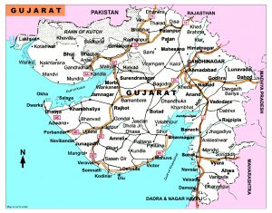 Gujarat map