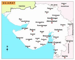 Gujarat map