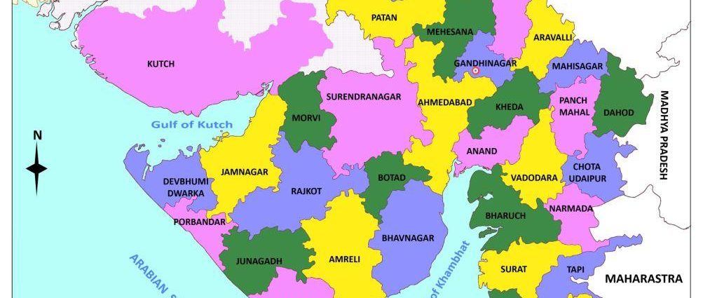 Gujarat map