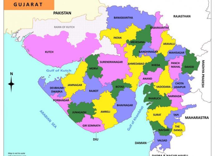 Gujarat map