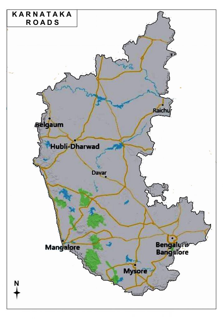 Karnataka Map Download Free Pdf Map - Infoandopinion