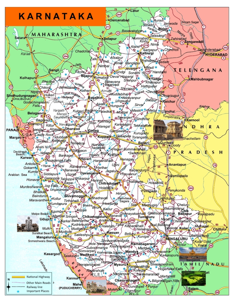 road map of karnataka Karnataka Map Download Free Pdf Map Infoandopinion