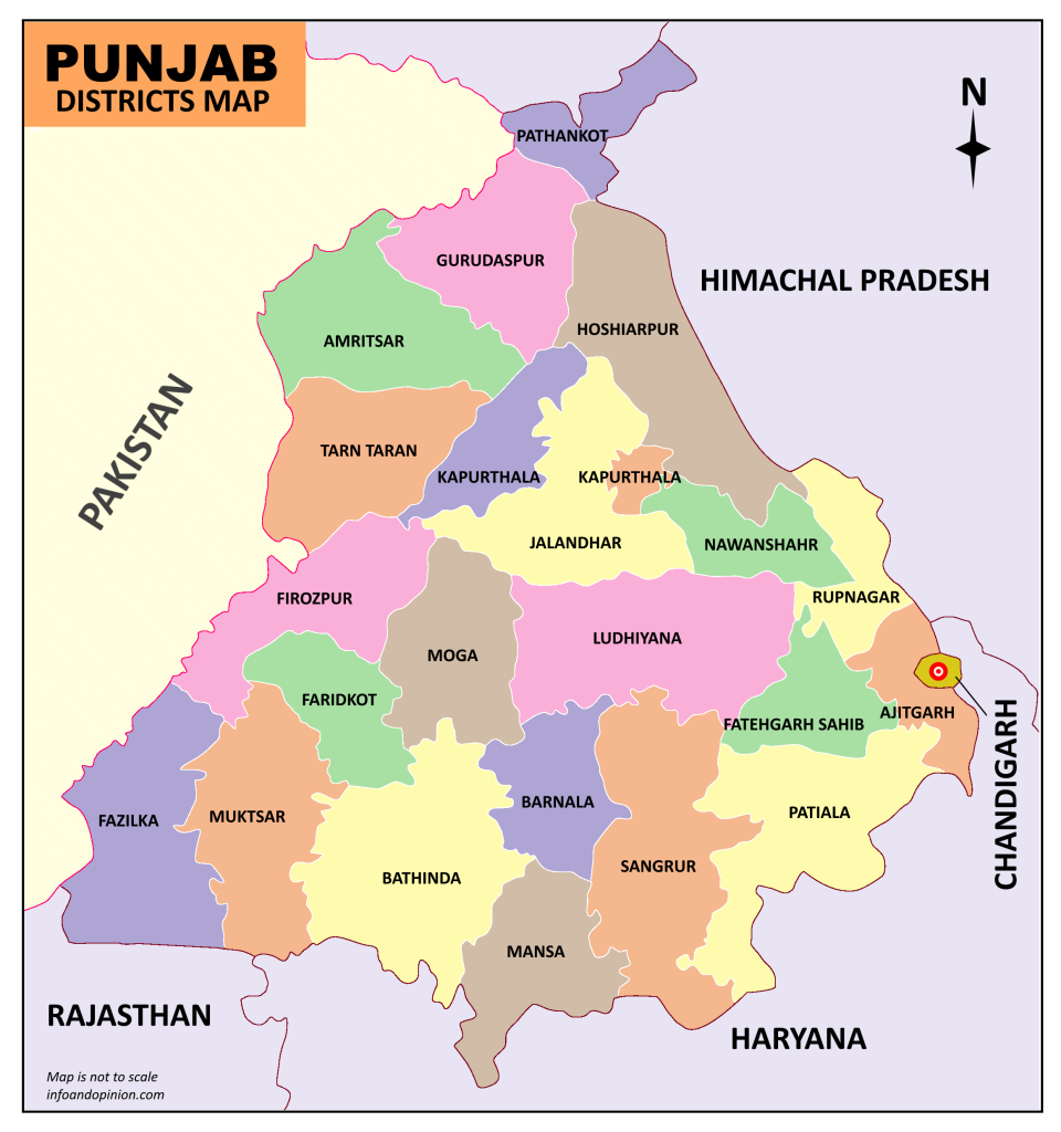 Punjab Map Download Free Map In Pdf - Infoandopinion