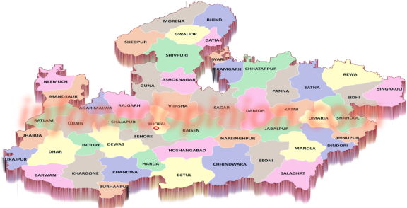 Districts in Madhya Pradesh