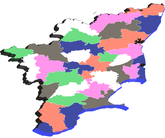 How many districts in Tamilnadu