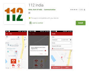 Government of India Apps 112india