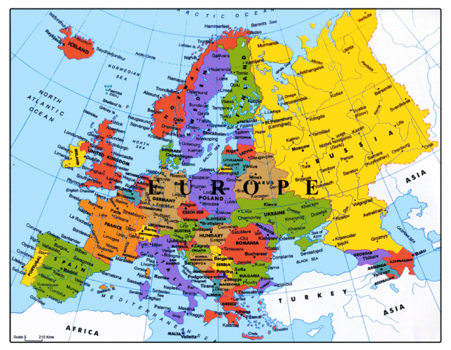Map Of Europe Infoandopinion EUROPE 1 Mb 644x500 